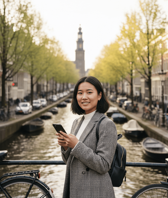 Expat navigeert door oogzorg in Amsterdam